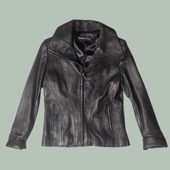 Pamela Mccoy Leather Jacket